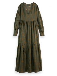 Scotch & Soda Sukienka w kolorze khaki rozmiar: 38. Brązowe sukienki damskie Scotch & Soda, bez wzorów, bez kołnierzyka, bez ramiączek, maxi. Za 232.78 zł.