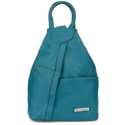 Plecak skórzany morski Beltimore Q60. Zielone plecaki męskie bez wzorów. Za 199.90 zł.