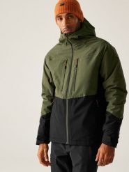 Regatta Kurtka przejściowa "Highton Stretch" w kolorze oliwkowo-czarnym rozmiar: XL. Brązowe kurtki męskie Regatta, xl, bez wzorów, bez kaptura. Za 231.13 zł.