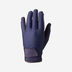 Rękawiczki jeździeckie dla dzieci Fouganza Basic. Rękawiczki dziecięce FOUGANZA, z elastanu, bez ramiączek. Za 39.99 zł.