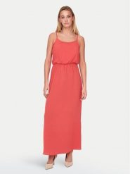 ONLY Sukienka letnia Winner 15177381 Czerwony Regular Fit. Czerwone sukienki damskie Only, na lato, bez wzorów, z syntetyku, bez kołnierzyka, bez ramiączek. Za 149.99 zł.