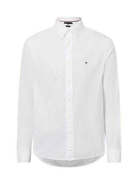 Tommy Hilfiger koszula casual Mężczyźni Regular Fit Bawełna biały, XL. Białe koszule męskie Tommy Hilfiger, m, bez wzorów, z bawełny, bez kołnierzyka, bez ramiączek. Za 349.95 zł.
