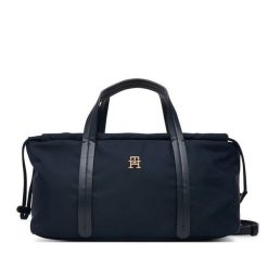 Torebka Tommy Hilfiger. Niebieskie torebki klasyczne damskie Tommy Hilfiger, bez wzorów, z nylonu, bez dodatków. Za 409.99 zł.