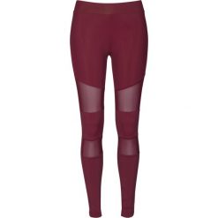 Damskie legginsy Urban Classic mesh. Czerwone legginsy damskie Urban Classics, bez wzorów, z meshu. Za 105.50 zł.
