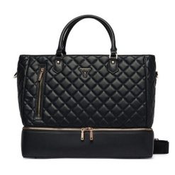Torba weekendowa Guess. Czarne torebki klasyczne damskie Guess, z aplikacjami, bez dodatków. Za 794.99 zł.