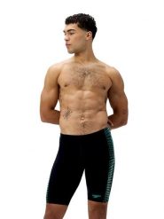 Speedo Szorty kąpielowe "Jammer S End+" w kolorze czarno-zielonym rozmiar: 8. Czarne szorty sportowe męskie Speedo, s, z materiału, outdoorowe. Za 100.99 zł.