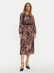 Rinascimento Sukienka codzienna CFC0121279003 Brązowy Slim Fit. Brązowe sukienki damskie RINASCIMENTO, na co dzień, m, bez wzorów, z syntetyku, bez kołnierzyka, bez ramiączek, proste. Za 459.99 zł.