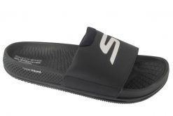 Klapki na basen męskie, Arch Fit Hyper Slide. Czarne klapki i japonki męskie Skechers, z materiału. Za 279.99 zł.