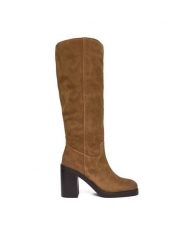 Aldo Kozaki Agraewen 14115059 Brązowy. Brązowe kozaki damskie Aldo, ze skóry, bez obcasa, na słupku. Za 1,099.00 zł.