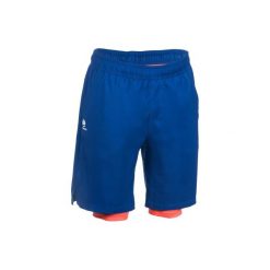 Spodenki tenisowe Thermic 500 męskie. Niebieskie szorty męskie ARTENGO, na zimę, bez wzorów, z elastanu. W wyprzedaży za 44.99 zł.