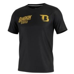 Koszulka Booster Fight Gear Bangkok 1. Czarne t-shirty damskie BOOSTER FIGHT GEAR, bez wzorów, bez kołnierzyka. Za 227.00 zł.