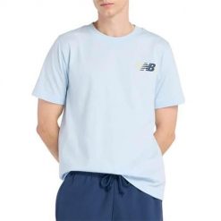 Koszulka sportowa męska New Balance MT6179UMAA1. Niebieskie t-shirty sportowe męskie New Balance, m, bez ramiączek. Za 163.00 zł.