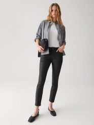 OPUS Spodnie "Evita" w kolorze czarnym rozmiar: 44/L28. Czarne spodnie materiałowe damskie Opus, bez wzorów, z materiału, klasyczne. Za 165.99 zł.