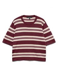 Vero Moda Sweter w kolorze kremowo-bordowym rozmiar: XL. Czerwone swetry klasyczne damskie Vero Moda, xl, bez kołnierzyka. Za 91.95 zł.