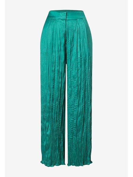 More & More Spodnie w kolorze turkusowym rozmiar: 38. Niebieskie spodnie materiałowe damskie MORE & MORE, bez wzorów, z materiału, z podwyższonym stanem. Za 135.49 zł.