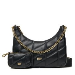 Torebka DKNY. Czarne torebki klasyczne damskie DKNY, bez wzorów, bez dodatków. Za 949.99 zł.
