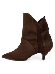 Loft37 Skórzane botki w kolorze brązowym rozmiar: 40. Brązowe botki damskie loft37, eleganckie, bez obcasa, na szpilce, bez zapięcia. Za 521.99 zł.