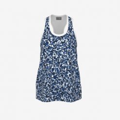 Koszulka bez rękawów damska AGILITY Tank Top. Niebieskie topy damskie HEAD, xl, bez wzorów, bez kołnierzyka. W wyprzedaży za 182.00 zł.