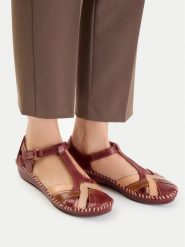Pikolinos Półbuty P. Vallarta 655-0732C5 Bordowy. Czerwone półbuty damskie Pikolinos, bez wzorów, ze skóry, bez obcasa, na płaskiej podeszwie. Za 382.99 zł.