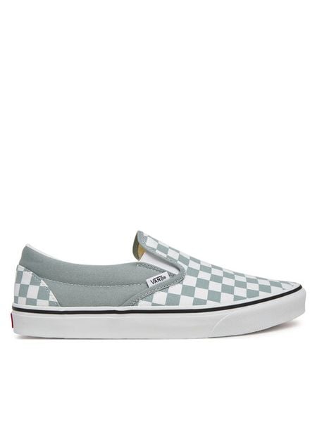 Vans Tenisówki Classic Slip-On VN000D5PEPO1 Szary. Szare trampki i tenisówki damskie Vans, bez wzorów, z materiału. Za 269.99 zł.