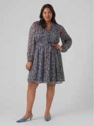 Vero Moda Curve Sukienka codzienna Mabby 10297221 Kolorowy Regular Fit. Sukienki damskie Vero Moda Curve, na co dzień, bez wzorów, z syntetyku, bez kołnierzyka, bez ramiączek, proste. Za 109.99 zł.