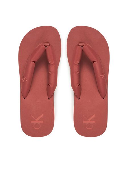 Calvin Klein Jeans Japonki Beach Sandal Flatform Ttxr Satin YW0YW01723 Brązowy. Brązowe klapki damskie Calvin Klein Jeans, bez wzorów, z jeansu, bez obcasa. Za 129.99 zł.