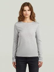 G-Star Koszulka w kolorze szarym rozmiar: XS. Szare bluzki damskie G-Star, xs, bez wzorów, retro, bez kołnierzyka, bez ramiączek. Za 86.99 zł.