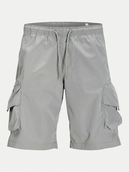 Jack & Jones Szorty materiałowe Cole 12269386 Szary Cargo Fit. Szare szorty męskie Jack & Jones, bez wzorów, z materiału. Za 149.99 zł.