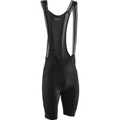Spodenki rowerowe Van Rysel zimowe na szelkach. Czarne szorty męskie VAN RYSEL, na lato, bez wzorów, z materiału, sportowe. Za 279.99 zł.