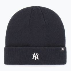 Czapka zimowa 47 Brand MLB New York Yankees Centerfield. Niebieskie czapki męskie 47 Brand, na zimę, bez wzorów. Za 79.99 zł.