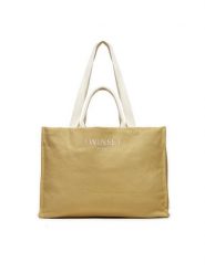 TWINSET Torebka 241TD8110 Beżowy. Brązowe torebki klasyczne damskie Twinset, bez wzorów, z bawełny, bez dodatków. Za 879.99 zł.