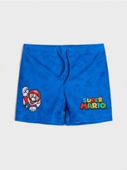 Kąpielówki Super Mario - niebieski. Niebieskie kąpielówki męskie Sinsay, l, bez wzorów. Za 25.99 zł.