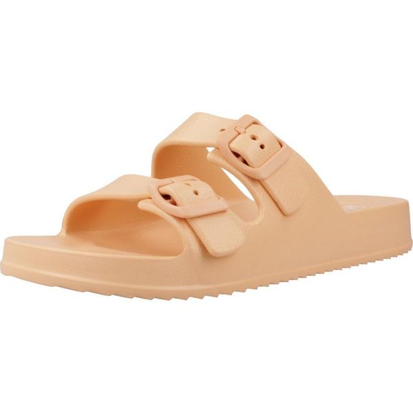 Sandały IGOR S10318 Pomarańczowy. Brązowe sandały damskie Igor, bez wzorów, z syntetyku, bez obcasa. Za 159.99 zł.