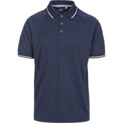 Trespass Bonington - Męska aktywna koszulka polo Tp100 Navy. Niebieskie koszulki polo męskie Trespass, m, bez wzorów, prążkowane, bez ramiączek. Za 234.99 zł.