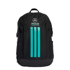 PLECAK MERCEDES-AMG PETRONAS FORMULA 1 DNA 3 STRIPES. Czarne plecaki damskie Adidas, bez wzorów, z materiału, biznesowe. Za 169.00 zł.