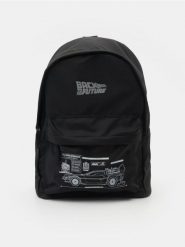 Plecak Back to the Future - czarny. Czarne plecaki męskie Sinsay, bez wzorów. Za 49.99 zł.
