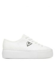 Guess Trampki FLTJO2 FAB12 Biały. Białe trampki i tenisówki damskie Guess, z aplikacjami, z materiału. Za 349.99 zł.