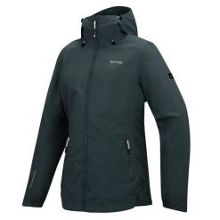Damska wodoodporna kurtka z kapturem Hamara IV. Szare kurtki damskie Regatta, bez wzorów, z poliesteru, z kapturem. Za 279.99 zł.