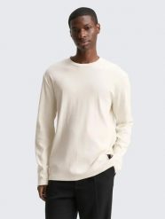 KOSZULKA MĘSKA DŁUGI RĘKAW TOM TAILOR BAWEŁNIANA LONGSLEEVE L. Czarne t-shirty sportowe męskie Tom Tailor, l, z bawełny, bez ramiączek, na fitness i siłownię. Za 157.14 zł.