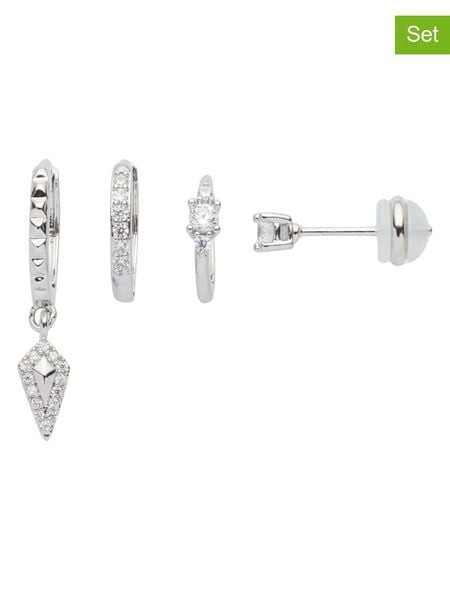 U.S. Polo Assn. Kolczyki (4 szt.) z kryształami rozmiar: onesize. Szare kolczyki damskie U.S. Polo Assn., z kryształem, metalowe. Za 43.99 zł.