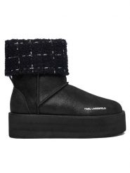 KARL LAGERFELD Śniegowce Thermo KL48552 Czarny. Czarne śniegowce damskie Karl Lagerfeld, z materiału. Za 779.99 zł.