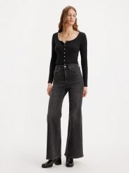 Levi's Dżinsy - Comfort fit - w kolorze czarnym rozmiar: W30/L32. Czarne jeansy damskie Levi's, z podwyższonym stanem. Za 257.31 zł.