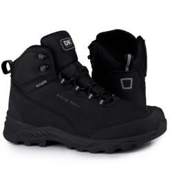 Buty męskie wysokie śniegowce DK HIKER. Czarne buty zimowe męskie DK, bez zapięcia. Za 179.00 zł.