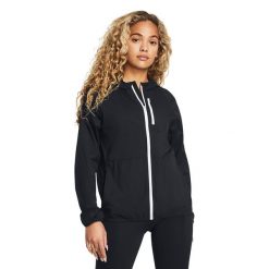 Kurtka do biegania damska Under Armour Phantom Windbreaker. Czarne kurtki damskie Under Armour, l, bez wzorów, bez kaptura. Za 379.99 zł.