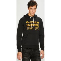 G-Star Raw - Bluza. Czarne bluzy z kapturem męskie G-Star Raw, m, z bawełny. W wyprzedaży za 269.90 zł.