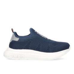 Buty Tommy Hilfiger W T3B4-32246-0735800 niebieskie. Niebieskie buty sportowe na co dzień damskie bez wzorów, z gumy. Za 554.23 zł.