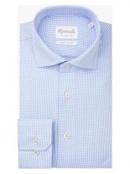 PROFUOMO Koszula - Slim fit - w kolorze błękitno-białym rozmiar: 40. Niebieskie koszule męskie PROFUOMO, bez wzorów, z bawełny, bez kołnierzyka, bez ramiączek. Za 148.96 zł.