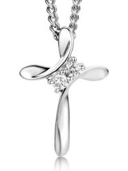 Revoni Złoty naszyjnik z diamentową zawieszką - dł. 45 cm rozmiar: onesize. Szare naszyjniki damskie Revoni, złote. Za 1,114.86 zł.