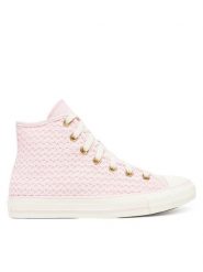 Converse Trampki Chuck Taylor All Star Knit Hi A13643C Różowy. Czerwone trampki i tenisówki damskie Converse, bez wzorów, z materiału. Za 239.99 zł.