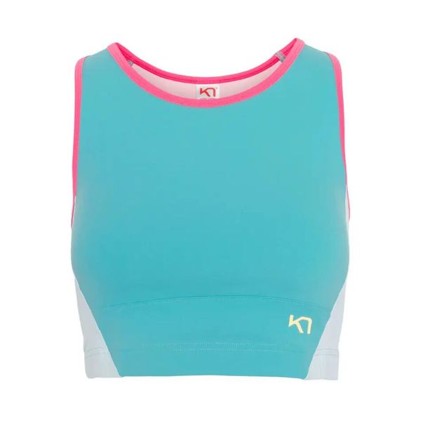 Biustonosz dla kobiet Kari Traa Linnea. Niebieskie biustonosze sportowe damskie Kari Traa, bez wzorów. Za 273.50 zł.